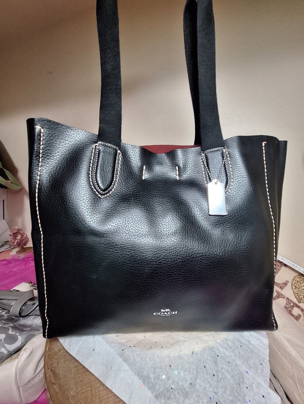 Coach Derby Tote Black NWOT